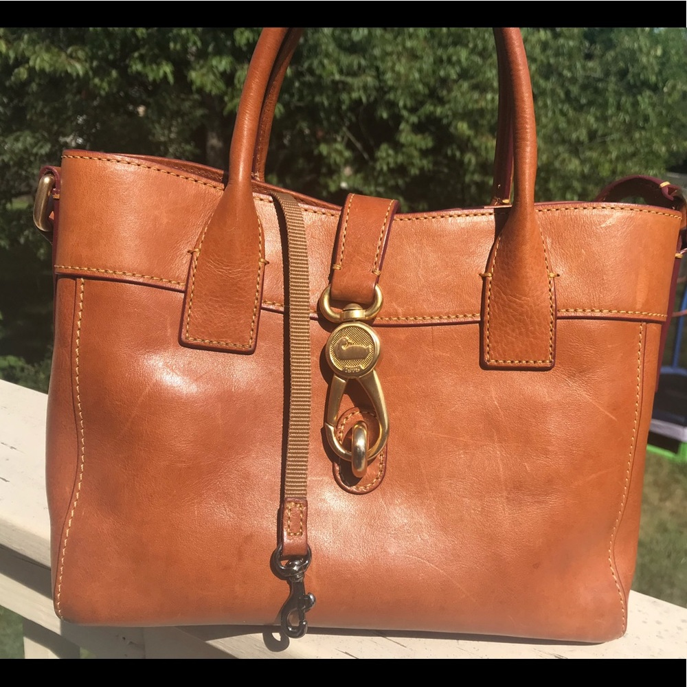 Dooney & Bourke Florentine Amelie Bag.    12” wide, 8” tall, 4@ deep